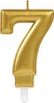 Kerze gold Zahl 7