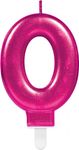 Kerze pink Zahl 0