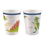 8 Becher Fröhliche Dinosaurier