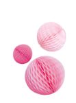 3 Wabenbälle rosa, pink