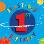 16 Servietten Weltraum 1. Geburtstag
