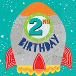 16 Servietten Weltraum 2. Geburtstag