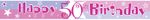 Banner 50. Geburtstag "Pink Shimmer"