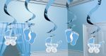 Swirl Girlande Junge Geburt 5er Pack