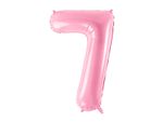 Folienballon Zahl 7 rosa