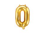 Folienballon gold Zahl 0