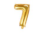Folienballon gold Zahl 7