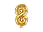 Folienballon gold Zahl 8