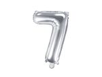 Folienballon silber Zahl 7