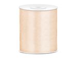 Satin Geschenkband elfenbein 25m 100mm breit