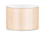 Satin Geschenkband elfenbein 25m 50mm breit