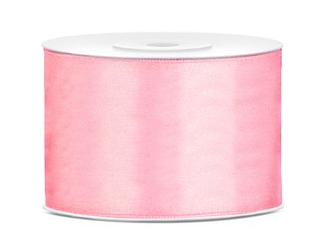 Satin Geschenkband rosa 25m 50mm breit