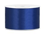 Satin Geschenkband marineblau 25m 38mm breit