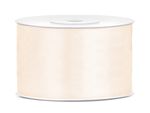 Satin Geschenkband creme 25m 38mm breit