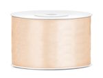 Satin Geschenkband elfenbein 25m 38mm breit