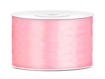 Satin Geschenkband rosa 25m 38mm breit
