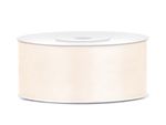 Satin Geschenkband creme 25m 25mm breit