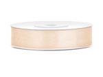 Satin Geschenkband elfenbein 25m 12mm breit