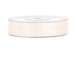 Satin Geschenkband creme 25m 12mm breit