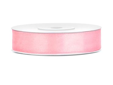 Satin Geschenkband rosa 25m 12mm breit