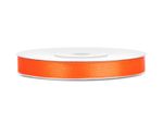 Satin Geschenkband orange 25m 6mm breit