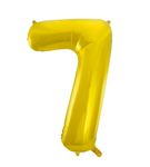 Folienballon Zahl 7 gold