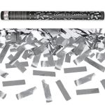 Konfettikanone, silber, 60cm