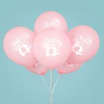 Baby Shower Elefant Mädchen 8 Luftballons