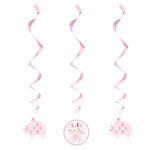 Baby Shower Elefant Mädchen 3 Swirl Girlanden