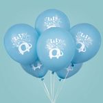 Baby Shower Elefant Junge 8 Luftballons