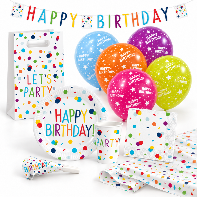 spatial-16402-dea91cf91cf5 Konfetti Birthday Partyset 60-teilig