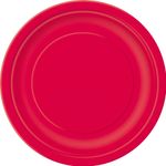 8 runde Teller rot