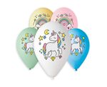 5 Einhorn Luftballons