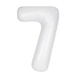 XL Folienballon weiss Zahl 7