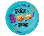 6 Teller Halloween Kürbis Trick or Treat