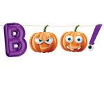 Girlande Halloween Kürbis Boo