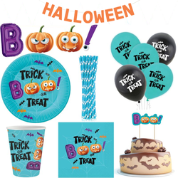 PL744 Halloween-Girlande Orange 19600-XL-Partyset-Halloween-64-tlg--Party-Deko---Dekoration-Kuerbis.png