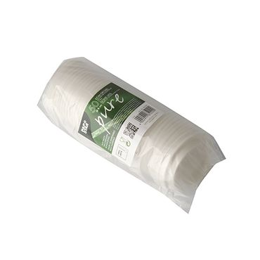 1000 Kompostierbarer Deckel für Kaffeebecher ToGo "pure", Ø 8 cm weiss