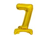 Folienballon Zahl 7 gold stehend