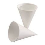5000 Spitzbecher aus Zuckerrohrpapier 100 ml