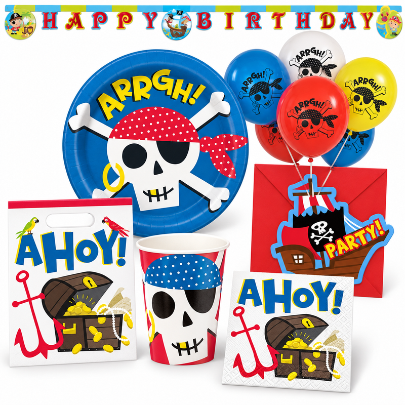 Piraten Geburtstagsdeko Partyset Kindergeburtstag Geburtstag Party Deko