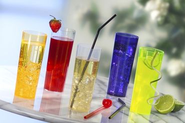500 Longdrinkbecher PS 0,3 l Ø 5,85 cm · 15,2 cm glasklar Plastikbecher