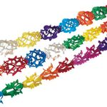 30 Girlanden  Papier 4 m farbig bunt Fasching Karneval Geburtstag Deko