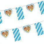 10x Flaggenkette, Papier 4 m "Gruß vom Oktoberfest"