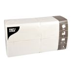 5000 Servietten, weiss 1-lagig 1/8-Falz 33 x 33 cm