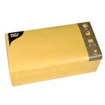 5000 Servietten, gelb 1-lagig 1/4-Falz 33 x 33 cm