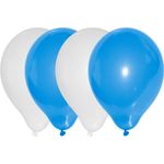 15 Luftballons blau weiß Oktoberfest