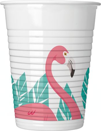 Partyset Flamingo Party Deko Sommer Geburtstag Teller Becher Servietten