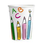 8 Becher Einschulung Schulanfang ABC