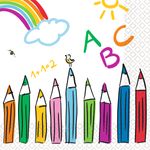 20 Servietten Einschulung Schulanfang ABC